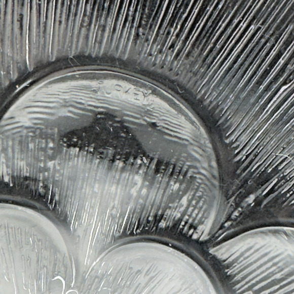 Vintage Clear Glass Flower Bowl Turkish 7" - Picture 7 of 7